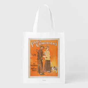 Ferris Comedians "Pacemakers at Popular Prices" Grocery Bag