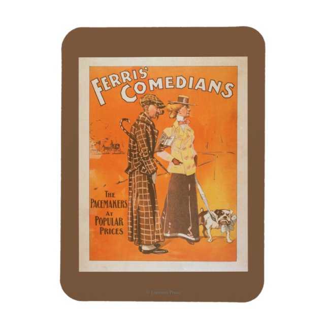 Ferris Comedians "Pacemakers at Popular Prices" Magnet (Vertical)