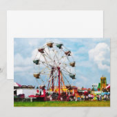 Ferris Wheel Against Blue Sky (Front/Back)