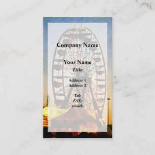 Ferris Wheel at Night Business Card
