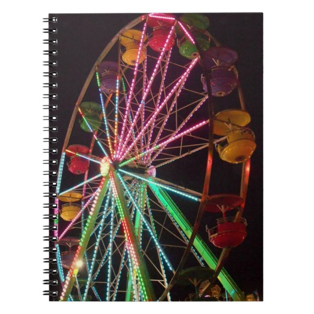 Ferris Wheel at Night Notebook (Front)