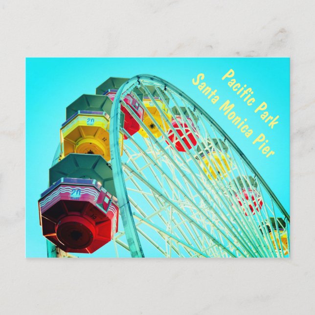 Ferris Wheel at Santa Monica Pier, California Postcard (Front)