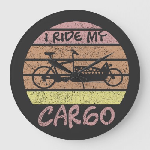 Ferris wheel at sunset retro cargobike large clock