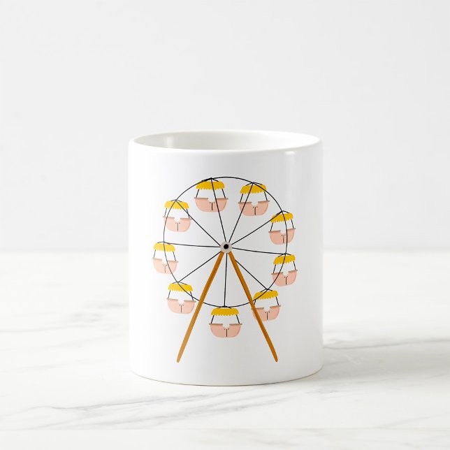 Ferris Wheel Butt Pun Carnival Ride Coffee Mug (Creator Uploaded)