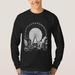Ferris Wheel Carnival Festival County Fair Amuseme T-Shirt