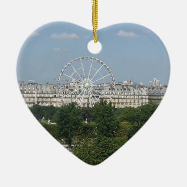 Ferris Wheel Ceramic Ornament (Front)