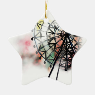 Ferris Wheel Ceramic Ornament