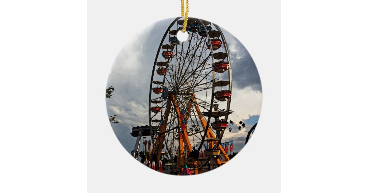 Ferris wheel christmas tree ornament