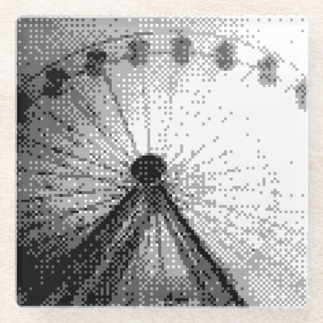 ferris wheel glass coaster (Front)