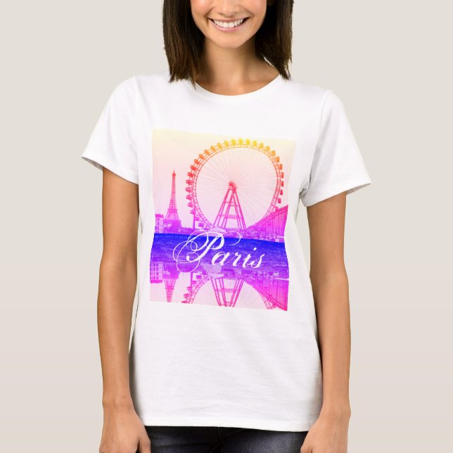 Ferris Wheel Grande Roue Paris - Grande Roue Eifel T-Shirt (Front)