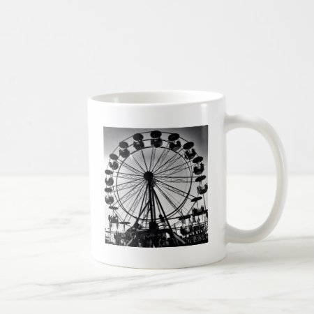 Ferris Wheel In Black And White Photo Gifts Coffee Mug