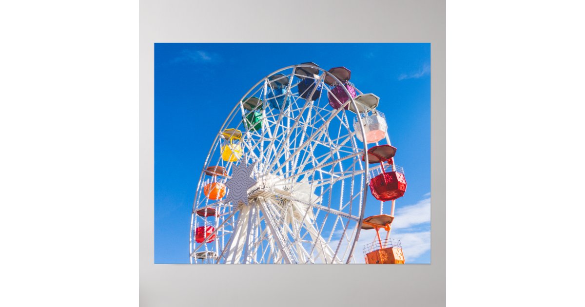 Ferris wheel poster | Zazzle