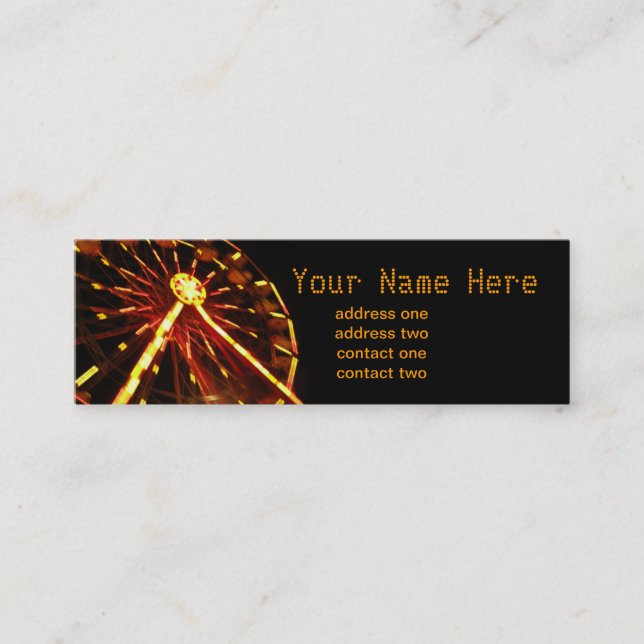 Ferris Wheel Profile Card (Front)