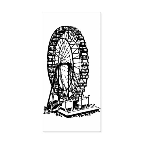  Ferris wheel Rubber Stamp