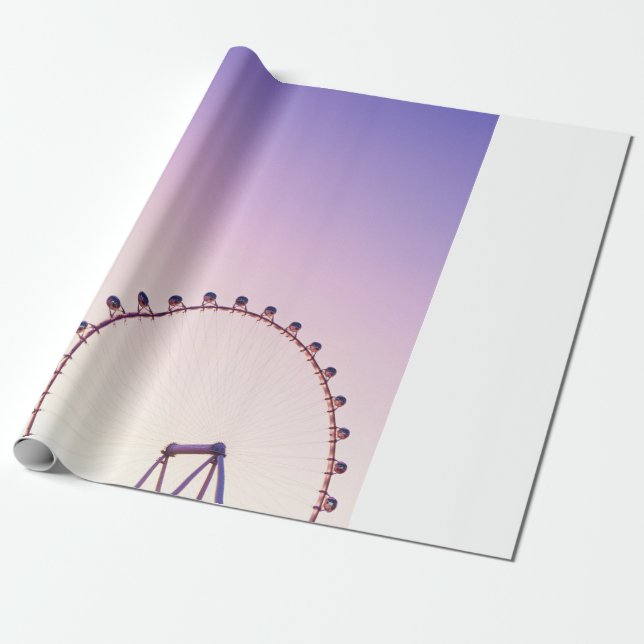Ferris wheel wrapping paper (Unrolled)
