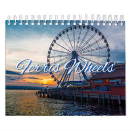 Ferris Wheels Collection Wall Calendar