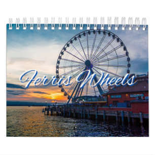Ferris Wheels Collection Wall Calendar