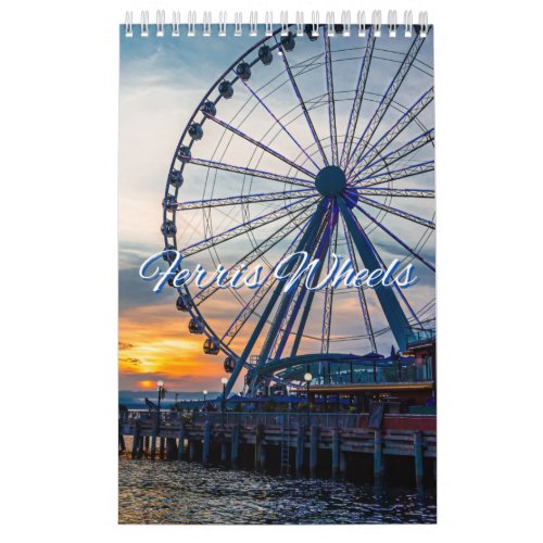 Ferris Wheels Collection Wall Calendar