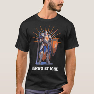 FERRO ET IGNE Knights Templar Motto T-Shirt