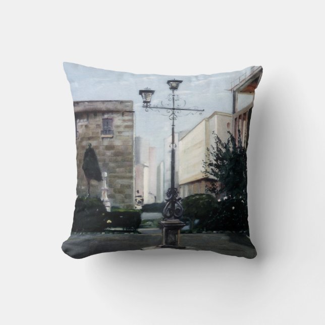 Ferrol Corner (A Coruña) Throw Pillow (Front)