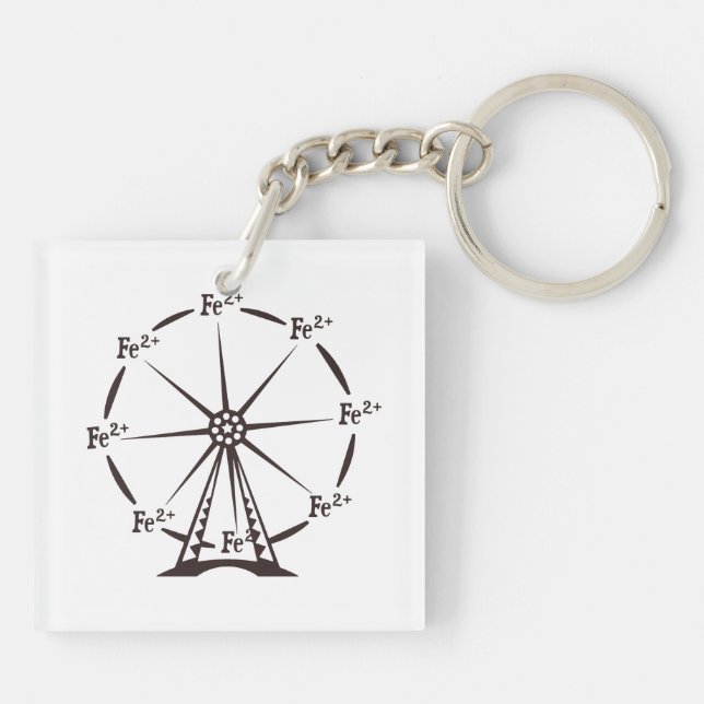 Ferrous Ferris Wheel Keychain (Back)