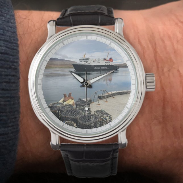 Ferry and Harbour on the Isle of Islay, Scotland Watch (Creator Uploaded)