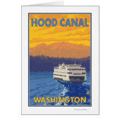 Ferry and Mountains - Hood Canal, Washington (Front)