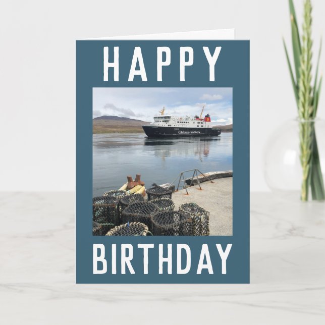 Ferry at Isle of Islay, Scotland Card (Front)
