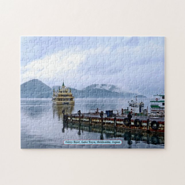 Ferry Boat, Lake Toya, Hokkaido, Japan Jigsaw Puzzle (Horizontal)