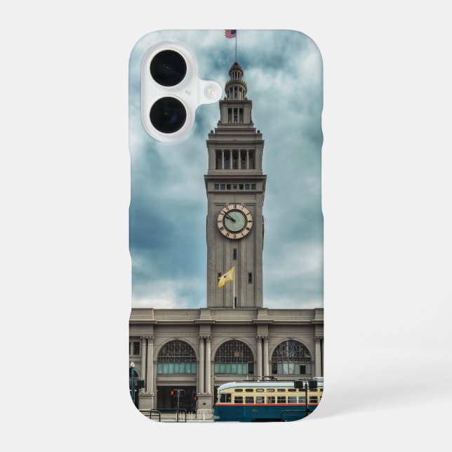 Ferry Building Clock Tower Iphone Case (Back)