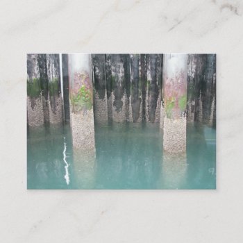 Ferry Dock Pilings Business Card by northwest_photograph at Zazzle