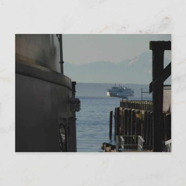 Ferry in Puget Sound Postcard (Front)