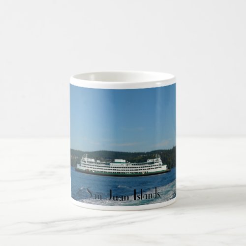 Ferry in San Juan Islands Coffee Mug