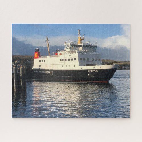 Ferry Leaving the Isle of Bute in Scotland Jigsaw Puzzle