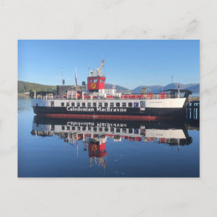 Ferry Loch Riddon, moored at Rothesay, Scotland Holiday Postcard