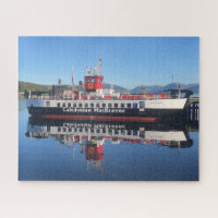 Ferry Loch Riddon, moored at Rothesay, Scotland Jigsaw Puzzle