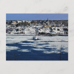 Ferry on the Saint Lawrence River, Quebec Postcard