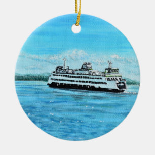 Ferry Painting Ceramic Ornament