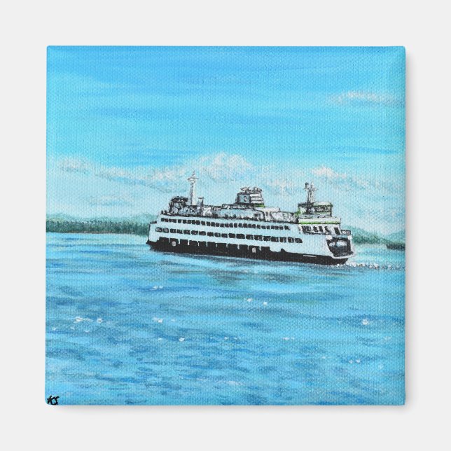 Ferry Painting Magnet (Front)