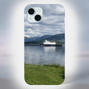 Ferry Sailing into Rothesay Bay, Isle of Bute on a iPhone 15 Plus Case