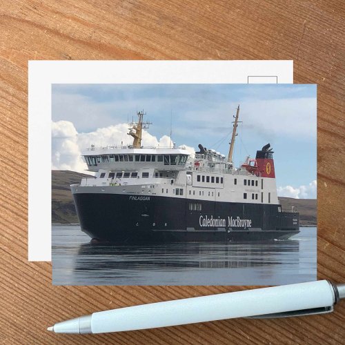 Ferry Sailing to Islay in Scotland Postcard