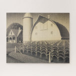 Fertility, Iowa by Grant Wood Jigsaw Puzzle<br><div class="desc">Grant Wood - Fertility,  Iowa.
Grant DeVolson Wood was an American painter best known for his paintings depicting the rural American Midwes,  particularly American Gothic (1930),  which has become an iconic example of 20th-century American art.</div>