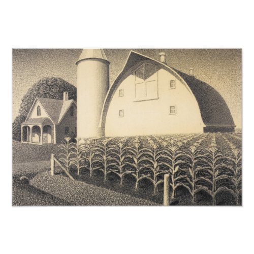 Fertility Iowa by Grant Wood Photo Print