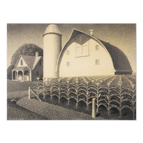 Fertility Iowa by Grant Wood Photo Print