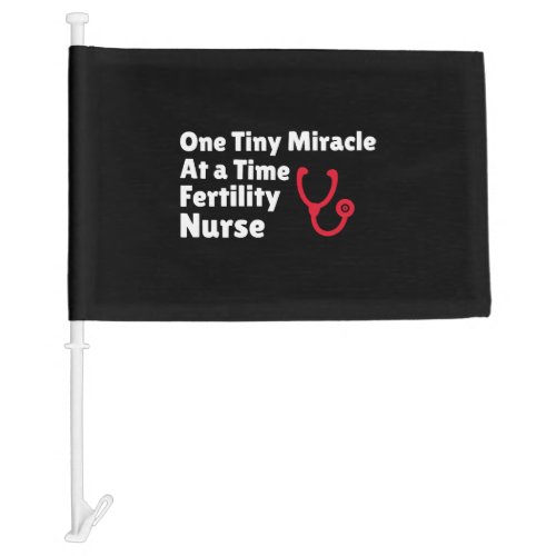 Fertility Nurse Car Flag