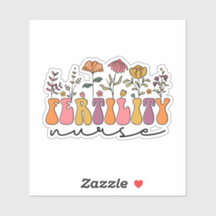 Fertility Nurse Flower Sticker