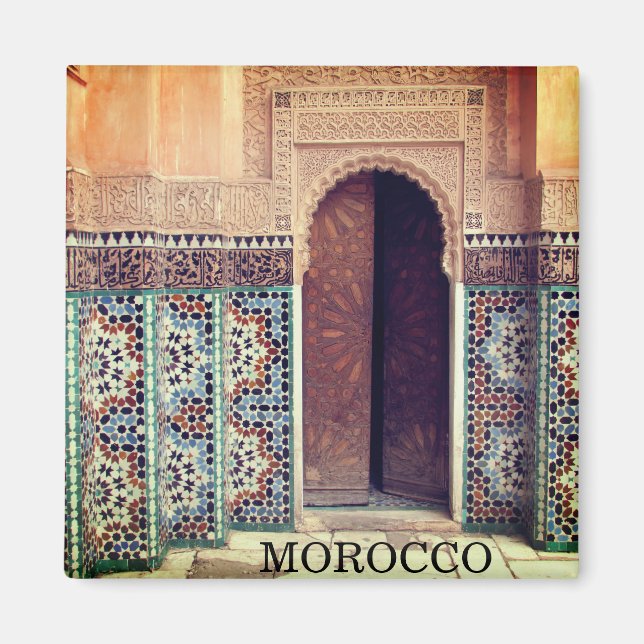 fes doorway morocco magnet (Front)