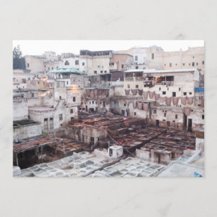Fes Leather Tannery - Fes - Morocco - Postcard