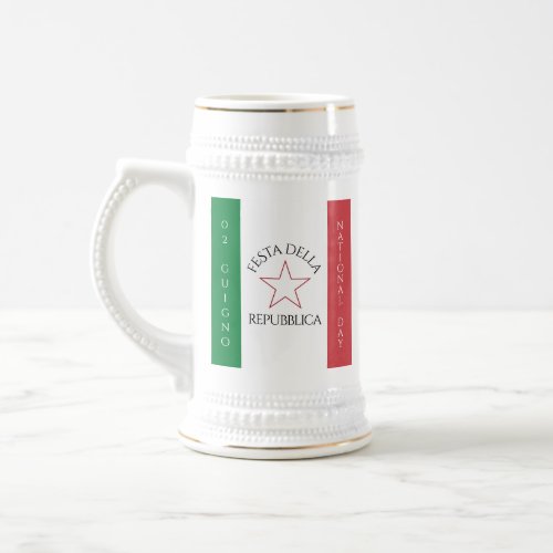 Festa della Repubblica National Day of Italy Flag Beer Stein