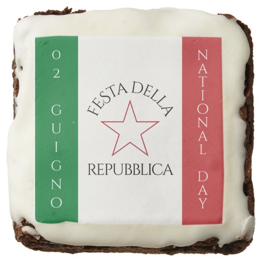 Festa della Repubblica National Day of Italy Flag Brownie (Front)